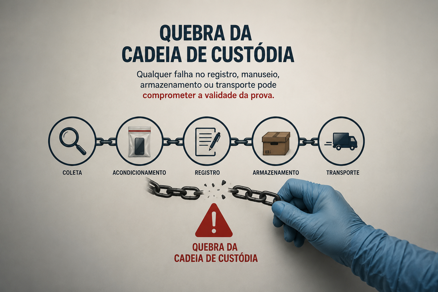 Quebra da cadeia de custódia
