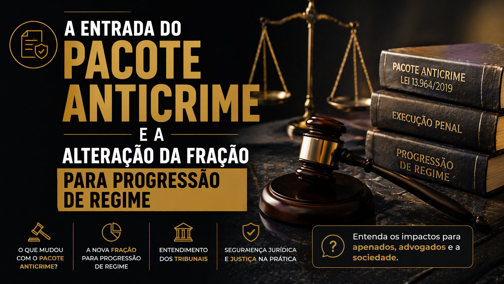 A entrada do pacote anticrime e a alteração da fração para progressão de regime