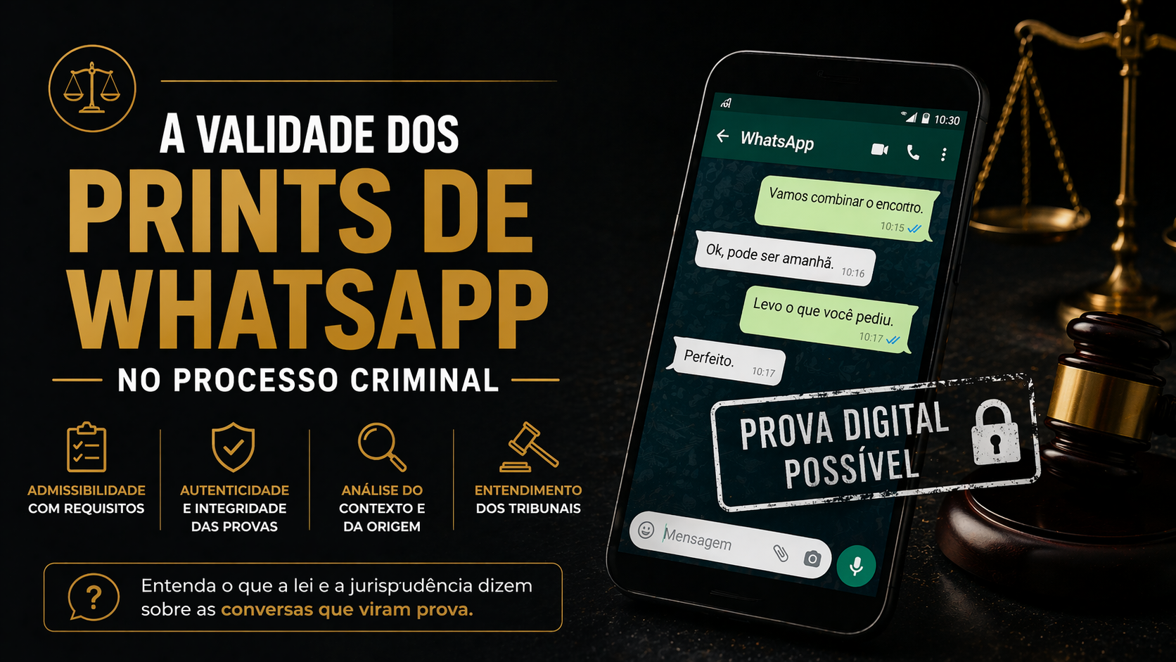 A validade dos prints de whatsapp no processo criminal